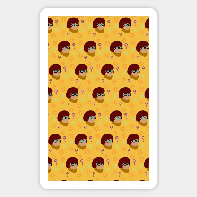 Velma Pattern - Yellow Sticker by karlaestrada